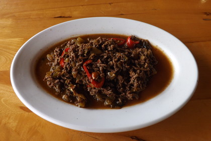 酸菜炒牛肉（牛肉の高菜炒め）